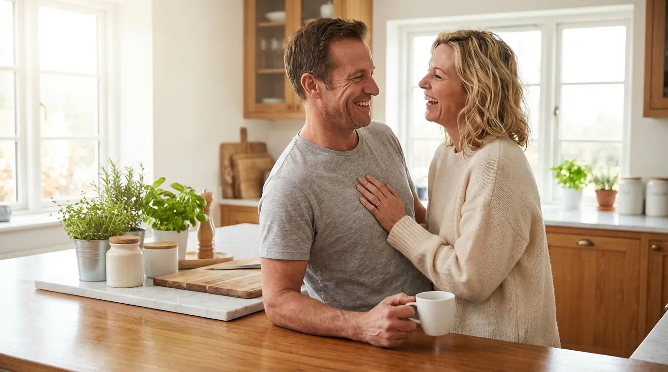 Couple reconnecting with confidence